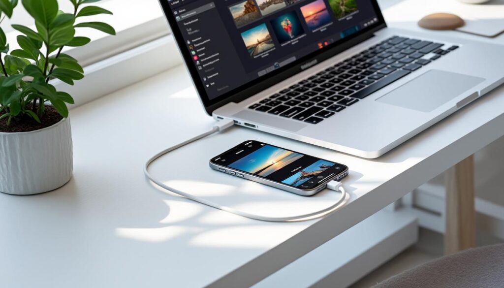 apprenez à transférer facilement vos photos de votre iphone vers un pc à l'aide d'un câble usb grâce à notre guide étape par étape simple et rapide.